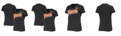 G-III 4Her by Carl Banks Women's Heathered Black San Francisco Giants First Place V-Neck T-shirt